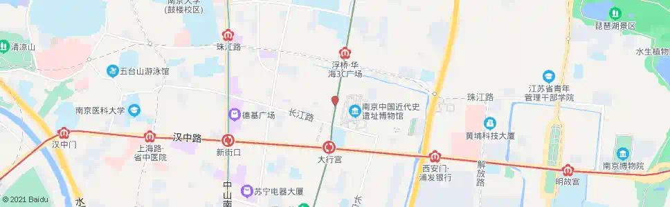 南京大行宫北站_公交站地图_南京公交_妙搜公交查询2025