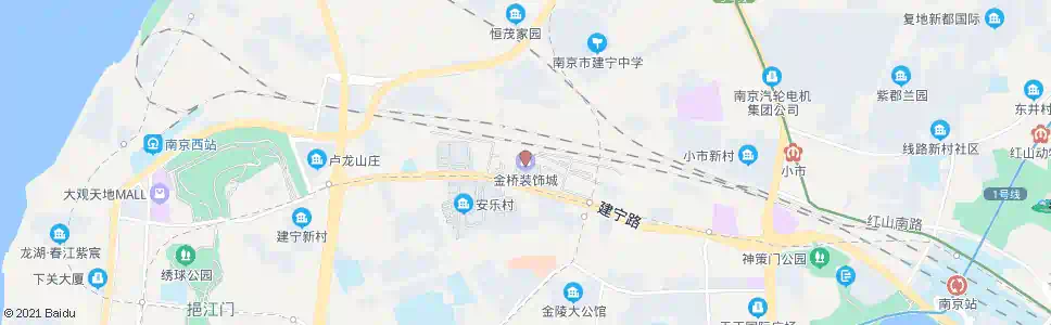 南京民生街(金桥装饰城)_公交站地图_南京公交_妙搜公交查询2025