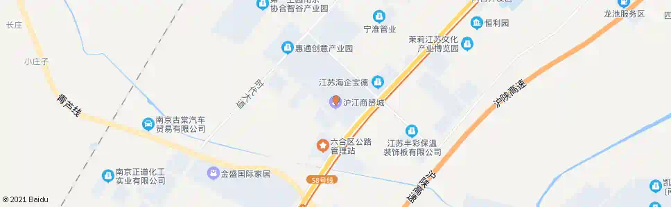 南京沪江商贸城_公交站地图_南京公交_妙搜公交查询2025