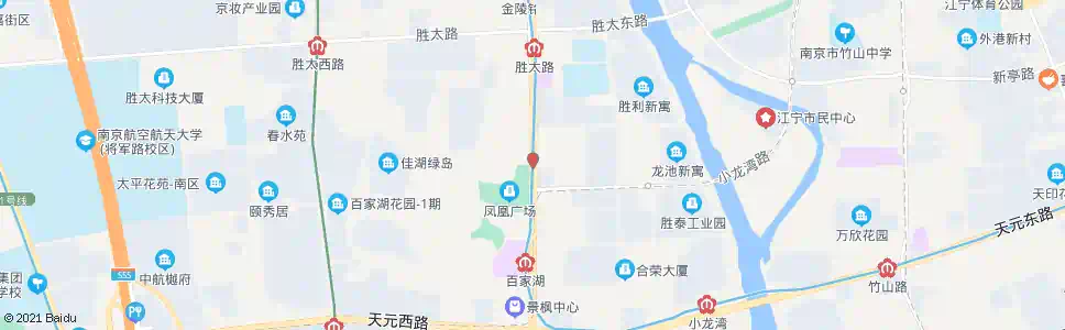 南京白龙广场_公交站地图_南京公交_妙搜公交查询2025