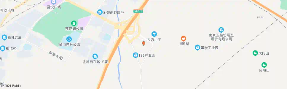 南京大方村_公交站地图_南京公交_妙搜公交查询2025