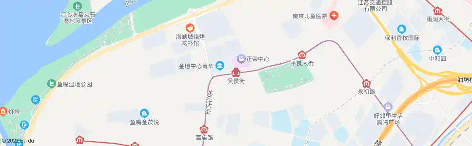 南京吴侯街_公交站地图_南京公交_妙搜公交查询2025