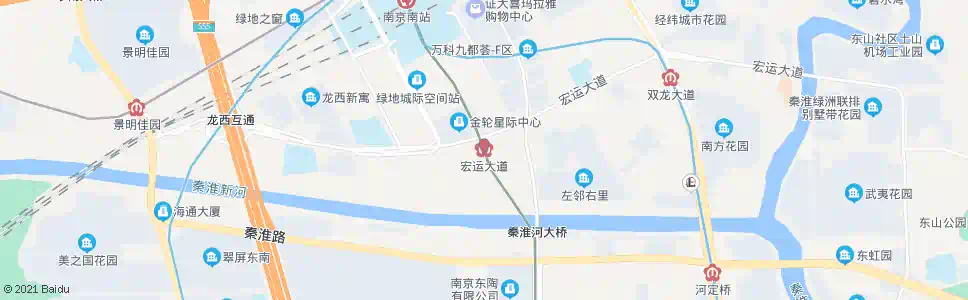 南京宏运大道_公交站地图_南京公交_妙搜公交查询2025