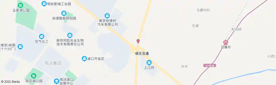 南京兰花立交北_公交站地图_南京公交_妙搜公交查询2025