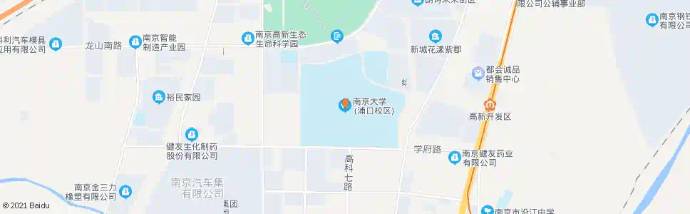 南京南大浦口校区_公交站地图_南京公交_妙搜公交查询2025