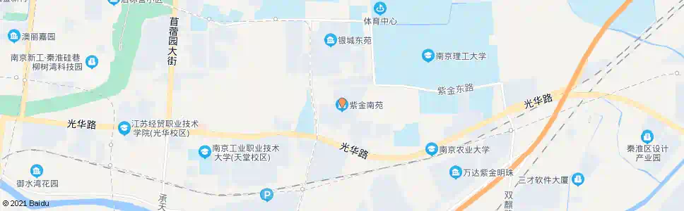 南京紫金南苑_公交站地图_南京公交_妙搜公交查询2025