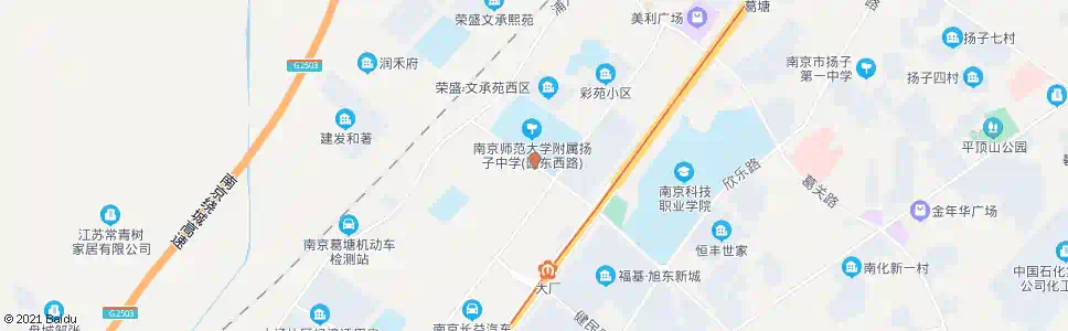 南京园西路葛中南路_公交站地图_南京公交_妙搜公交查询2025
