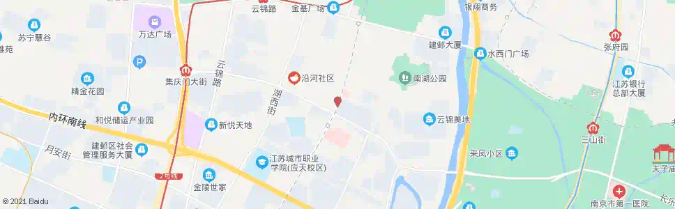南京南湖路沿河村_公交站地图_南京公交_妙搜公交查询2025