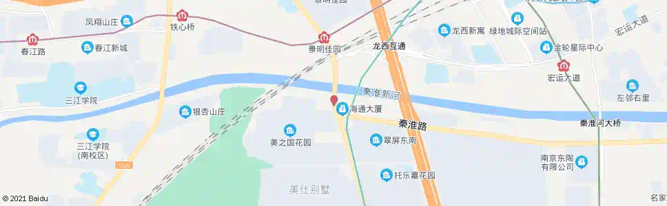 南京秦淮新河大桥_公交站地图_南京公交_妙搜公交查询2025