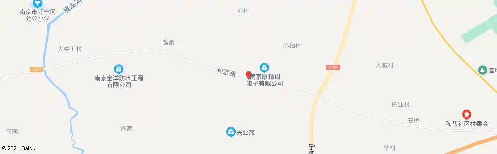 南京二房庄_公交站地图_南京公交_妙搜公交查询2025