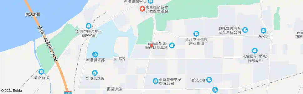 南京恒园路_公交站地图_南京公交_妙搜公交查询2025