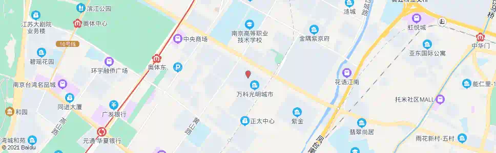 南京光明村西_公交站地图_南京公交_妙搜公交查询2025