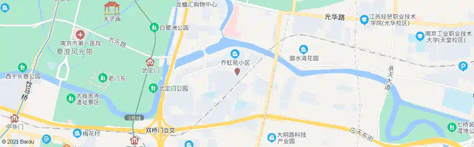 南京秦虹小区_公交站地图_南京公交_妙搜公交查询2025