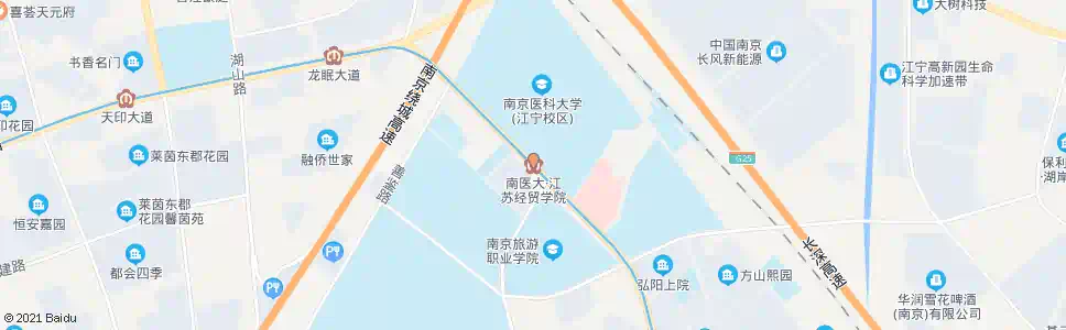 南京经贸学院南门_公交站地图_南京公交_妙搜公交查询2025