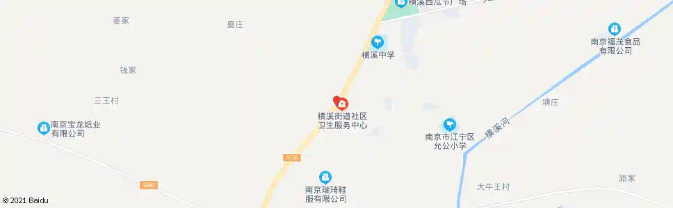 南京横溪卫生服务中心_公交站地图_南京公交_妙搜公交查询2025