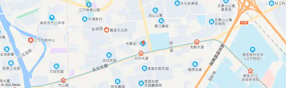 南京书香名门_公交站地图_南京公交_妙搜公交查询2025