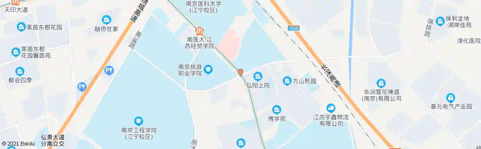 南京江宁区职教中心_公交站地图_南京公交_妙搜公交查询2025