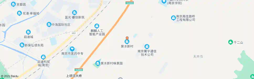 南京泉水社区_公交站地图_南京公交_妙搜公交查询2025