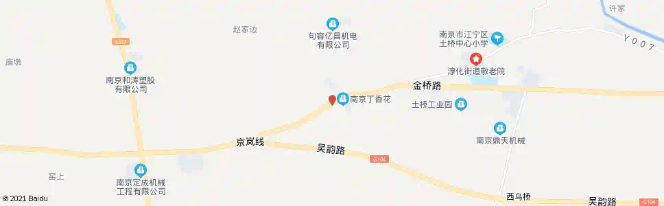 南京104国道上合大道_公交站地图_南京公交_妙搜公交查询2025