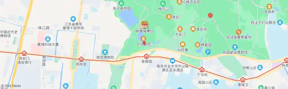 南京梅花谷南门_公交站地图_南京公交_妙搜公交查询2025