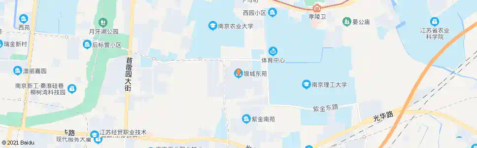 南京银城东苑北_公交站地图_南京公交_妙搜公交查询2025