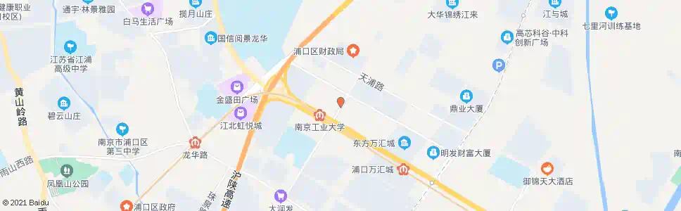 南京新浦路浦口大道_公交站地图_南京公交_妙搜公交查询2025