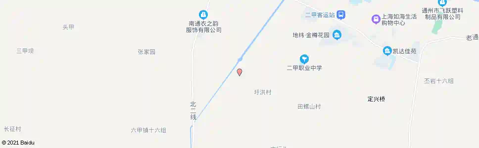 南通二甲窑厂_公交站地图_南通公交_妙搜公交查询2025