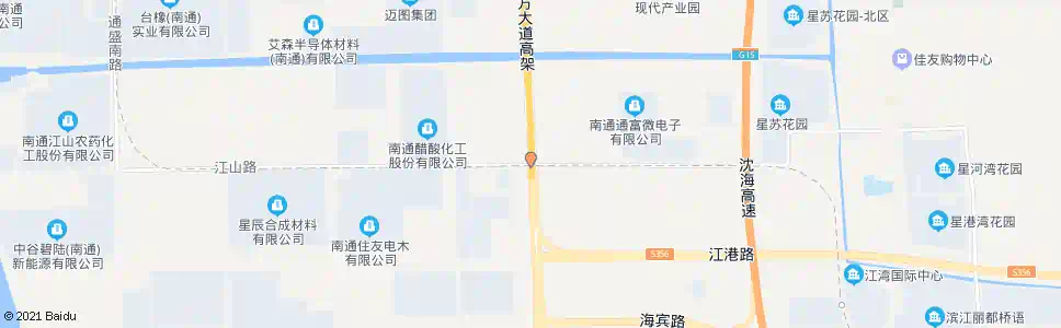 南通东方大道江山路口_公交站地图_南通公交_妙搜公交查询2025