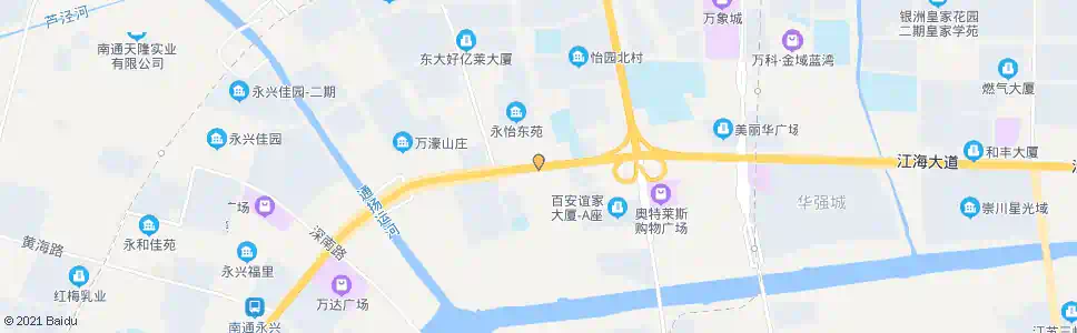 南通江海大道长泰路东_公交站地图_南通公交_妙搜公交查询2025