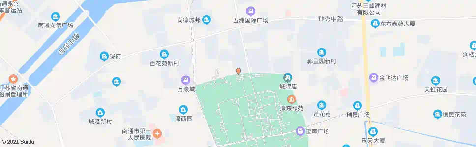 南通翡翠花苑_公交站地图_南通公交_妙搜公交查询2025