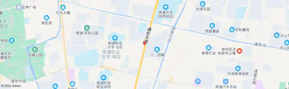 南通通京大道教育路南_公交站地图_南通公交_妙搜公交查询2025