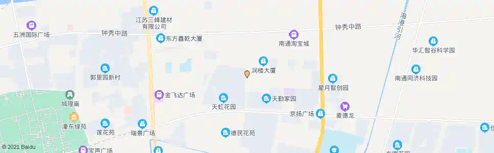 南通五一路公交停车场北_公交站地图_南通公交_妙搜公交查询2025