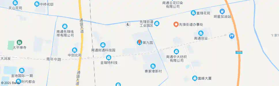 南通第九园_公交站地图_南通公交_妙搜公交查询2025