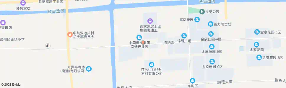 南通锦绣路希望路口_公交站地图_南通公交_妙搜公交查询2025