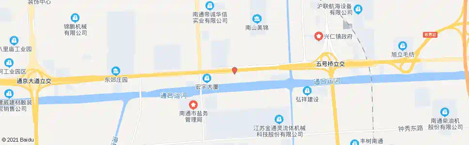 南通江海大道富兴南路口_公交站地图_南通公交_妙搜公交查询2025