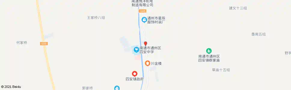 南通四安七大队路口_公交站地图_南通公交_妙搜公交查询2025