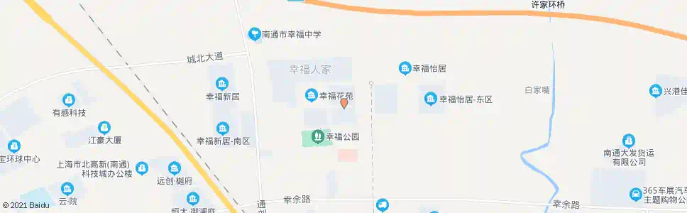 南通幸福锦园_公交站地图_南通公交_妙搜公交查询2025