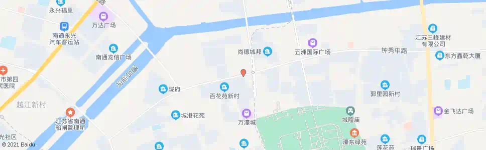 南通钟秀路濠西路西_公交站地图_南通公交_妙搜公交查询2025