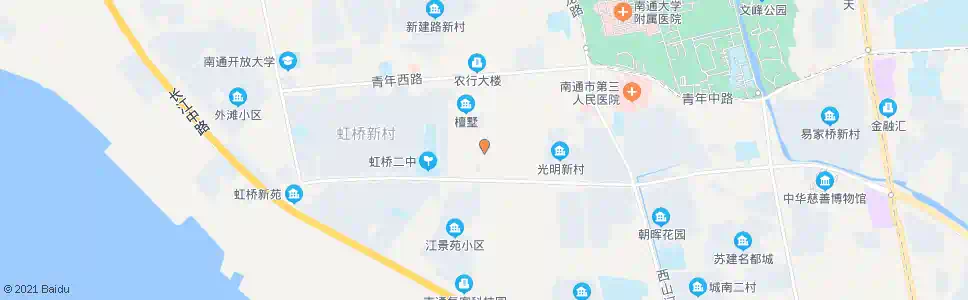 南通姚港路虹桥路北_公交站地图_南通公交_妙搜公交查询2025
