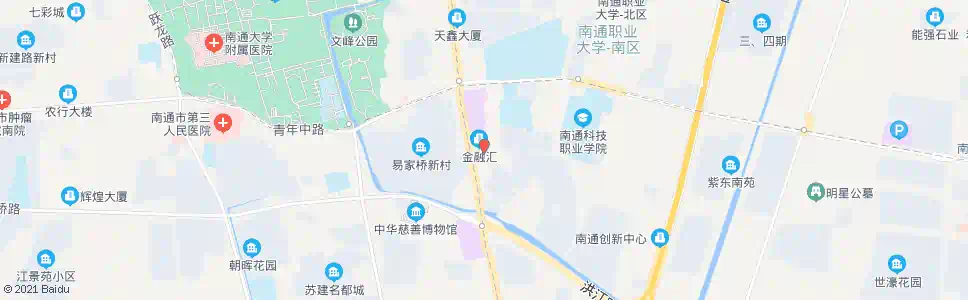 南通天虹公寓_公交站地图_南通公交_妙搜公交查询2025