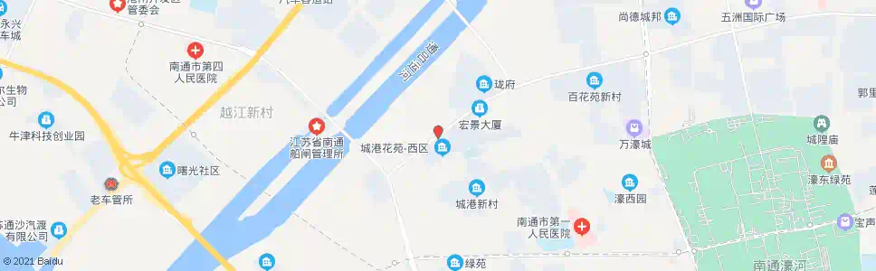 南通城港北村_公交站地图_南通公交_妙搜公交查询2025