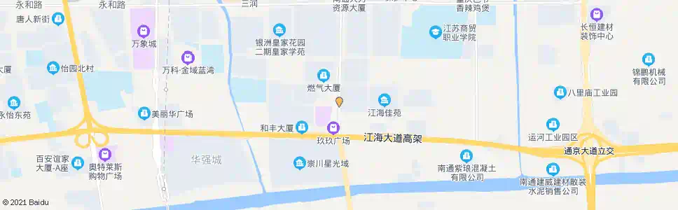 南通金海岸国际广场_公交站地图_南通公交_妙搜公交查询2025