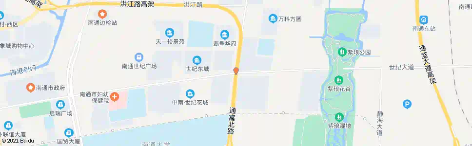 南通通富路世纪大道口_公交站地图_南通公交_妙搜公交查询2025