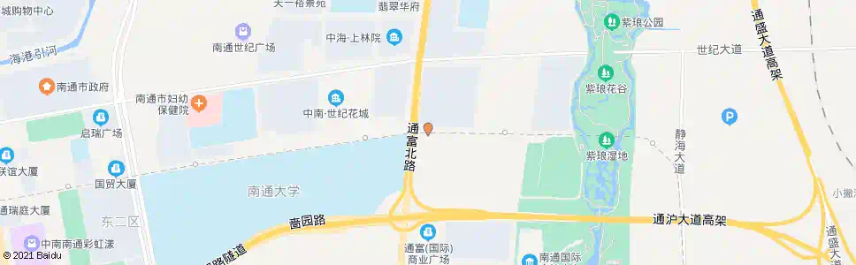 南通崇川路通富路东_公交站地图_南通公交_妙搜公交查询2025