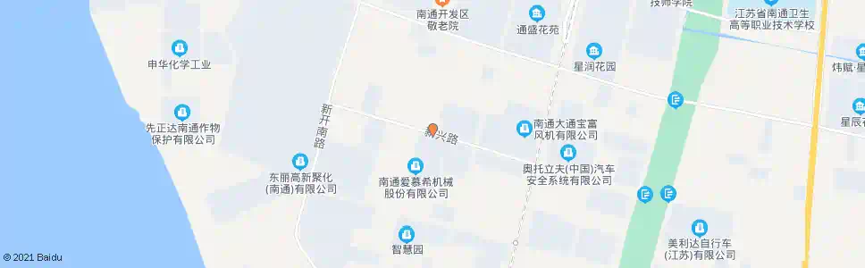 南通新兴路新河路口_公交站地图_南通公交_妙搜公交查询2025