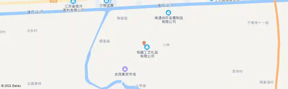 南通余西南路口_公交站地图_南通公交_妙搜公交查询2025
