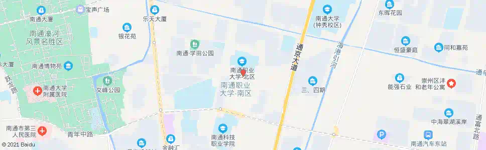 南通南通大学北门_公交站地图_南通公交_妙搜公交查询2025