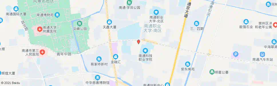 南通五一路青年路南_公交站地图_南通公交_妙搜公交查询2025