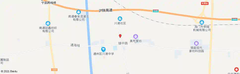 南通223线川港路口_公交站地图_南通公交_妙搜公交查询2025