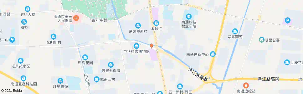 南通虹桥路工农路西_公交站地图_南通公交_妙搜公交查询2025